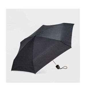 ShedRain Mini Manual Compact Umbrella- Black
